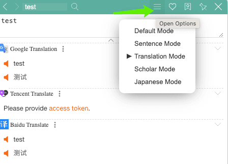 Switch Scenario Mode